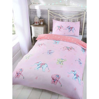 Ellie Elephant Single Duvet Cover and Pillowcase Set