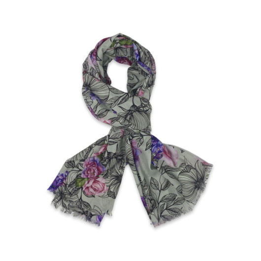 English Heritage Rose and Lilac Scarf