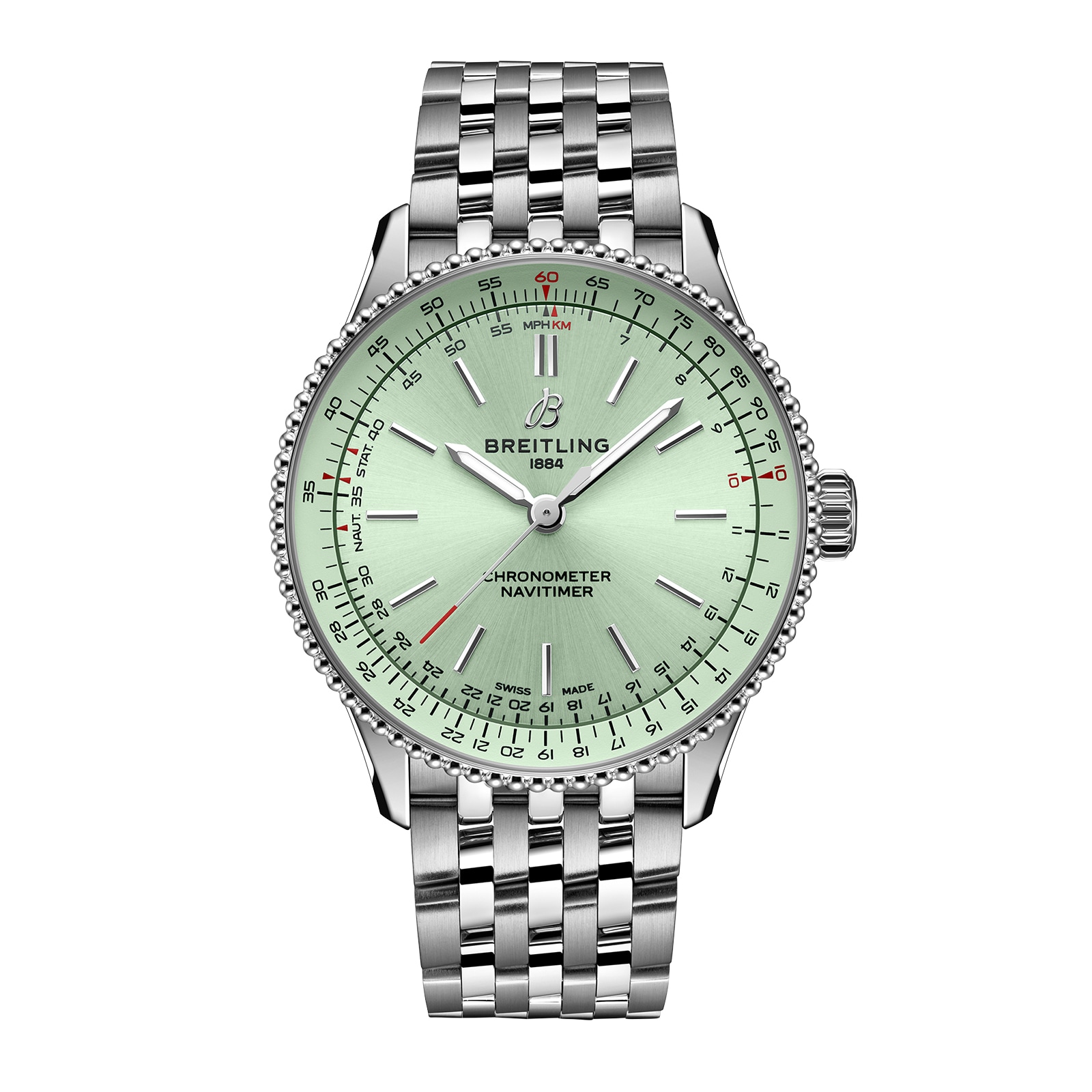 Navitimer 36mm Ladies Watch Green