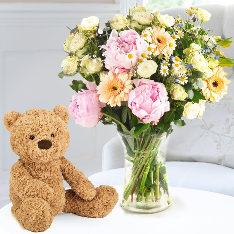 Pink Lemonade & Jellycat Bumbly Bear (38cm)