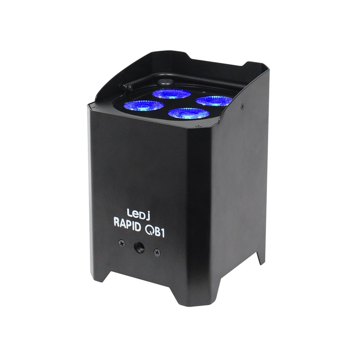 LEDJ Rapid QB1 RGBW Battery-Powered LED Uplighter Black Housing