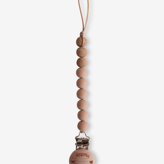 Dummy Clip in Silicone, Eva by MUSHIE brown