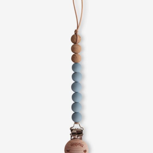 Dummy Clip in Silicone, Eva by MUSHIE grey