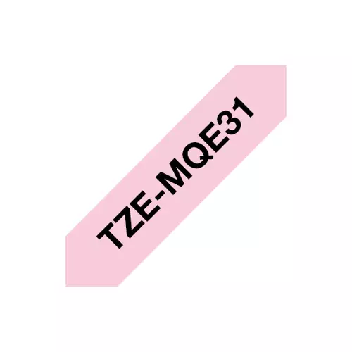 Brother TZEMQE31 label-making tape Black on pink TZe