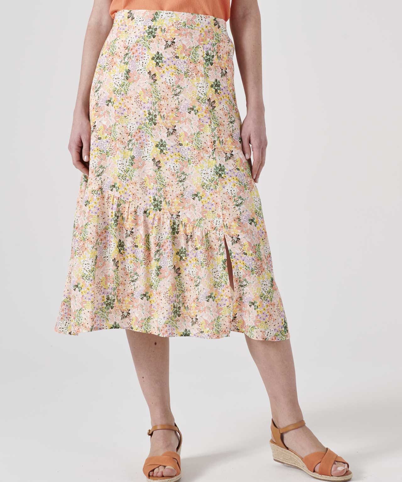 Damart Print Skirt