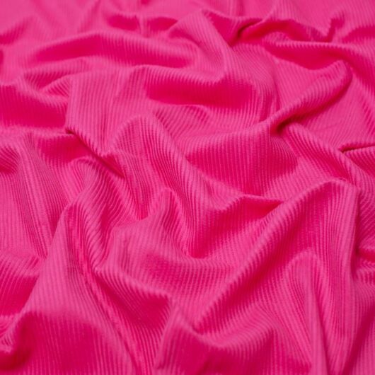 Minerva Core Range 8 Wale Cotton Corduroy Fabric Cerise Pink