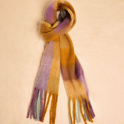 Pastel Colour Block Soft Scarf