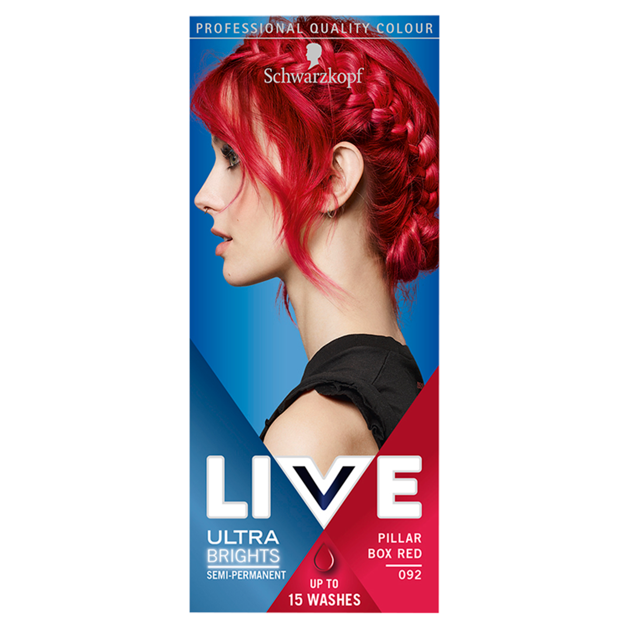 Schwarzkopf LIVE Ultra Brights Semi-Permanent 092 Pillar Box Red