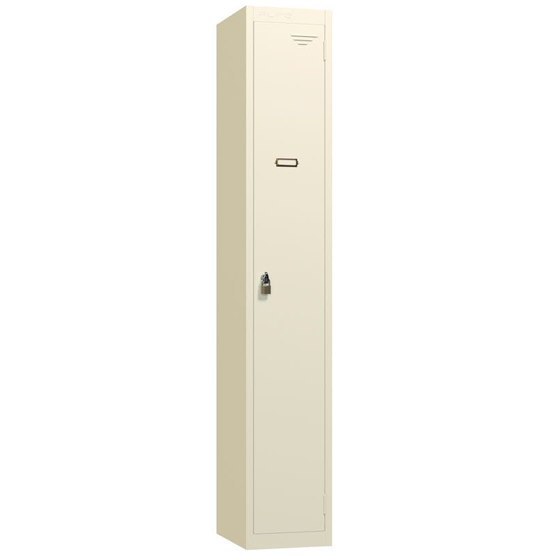 Single Door Retro Locker - 1800 x 300 x 450mm - Oyster